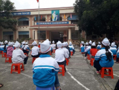 Tuyên truyền Luật giao thông đường bộ cho học sinh tại trường Tiểu học Noong Bua